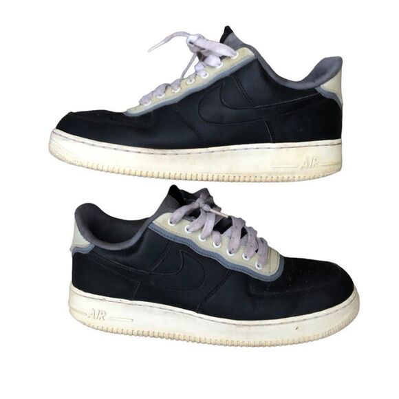 RARE Nike Air Force 1 Low '07 LV8 1 Black Pure Platinum Size 11 - Picture 9 of 16